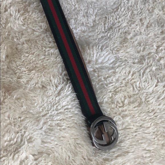 The interlocking G buckle belt with Gucci - Picture 2 of 4
